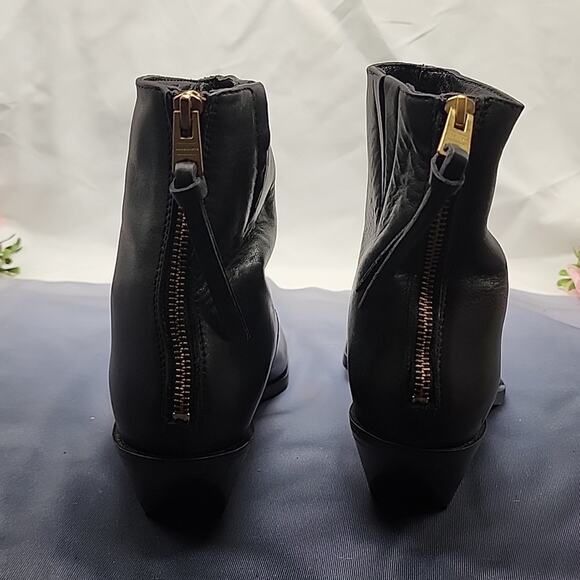 ALLSAINT LENORA ANKLE LEATHER BOOTS COLOR BLACK LADIES 40 NWOB - Picture 15 of 16